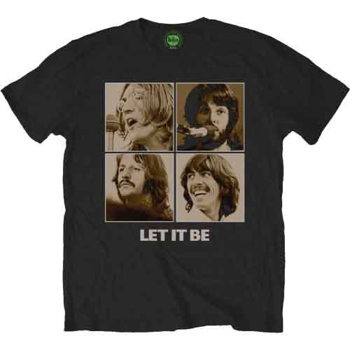 The Beatles Unisex T-Shirt: Let It Be Sepia [1]