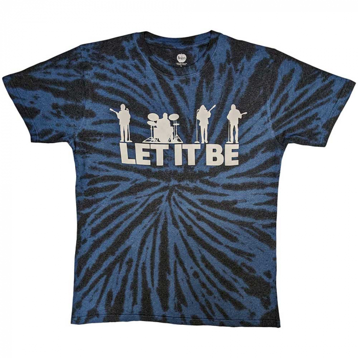 The Beatles Unisex T-Shirt: Let It Be Silhouette (Wash Collection) [1]
