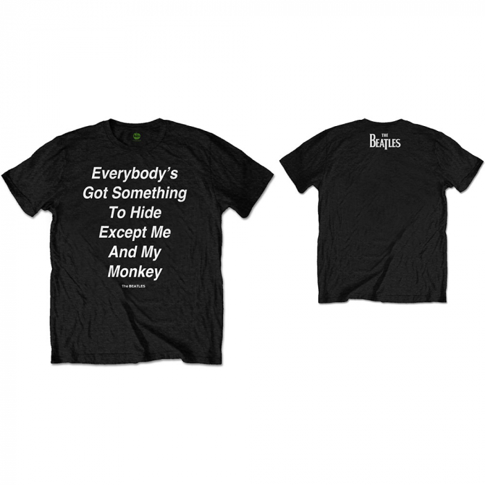 The Beatles Unisex T-Shirt: Me and My Monkey (Back Print) [1]