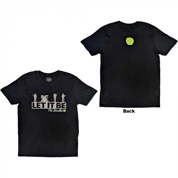 The Beatles Unisex T-Shirt: Rooftop (Back Print) [1]