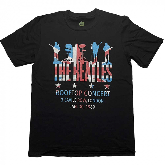 The Beatles Unisex T-Shirt: Rooftop Flag [1]