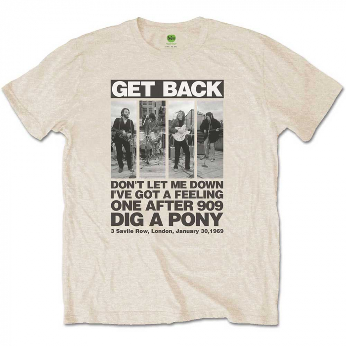 The Beatles Unisex T-Shirt: Rooftop Panels [1]