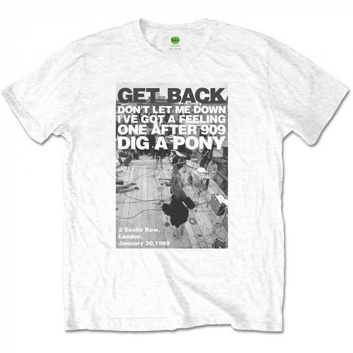 The Beatles Unisex T-Shirt: Rooftop Shot [1]