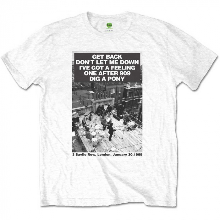 The Beatles Unisex T-Shirt: Rooftop Songs [1]