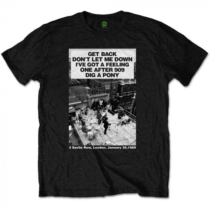 The Beatles Unisex T-Shirt: Rooftop Songs [1]