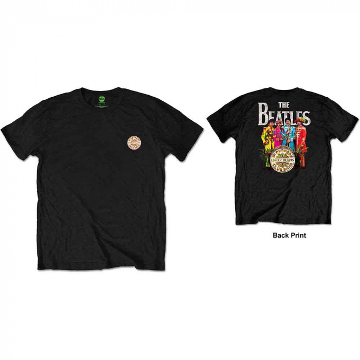 The Beatles Unisex T-Shirt: Sgt Pepper (Back Print/Retail Pack) [1]
