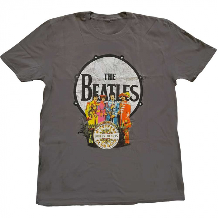 The Beatles Unisex T-Shirt: Sgt Pepper & Drum [1]
