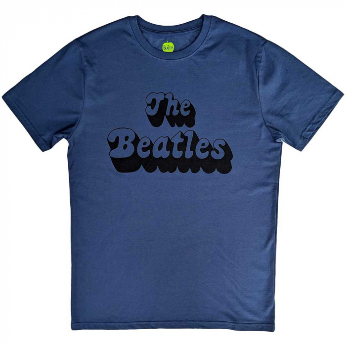 The Beatles Unisex T-Shirt: Text Logo Shadow [1]