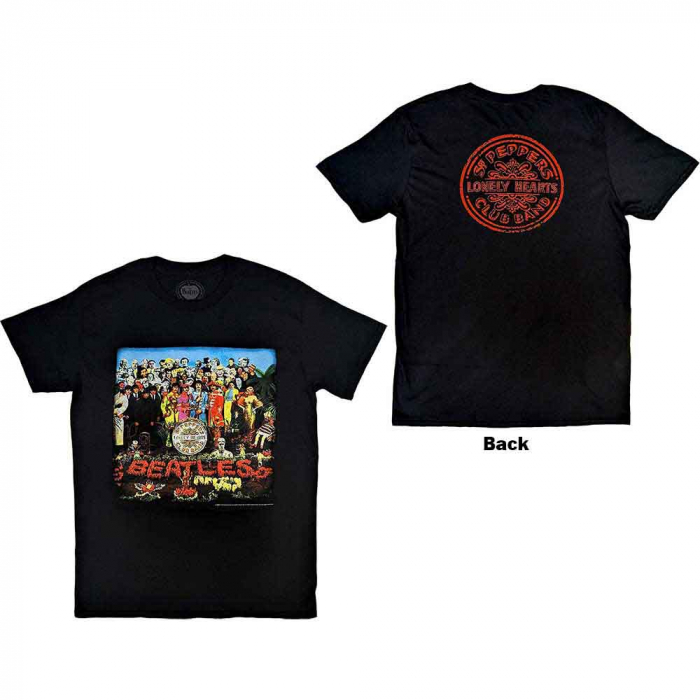 The Beatles Unisex T-Shirt: Vintage Sgt Pepper (Back Print) [1]