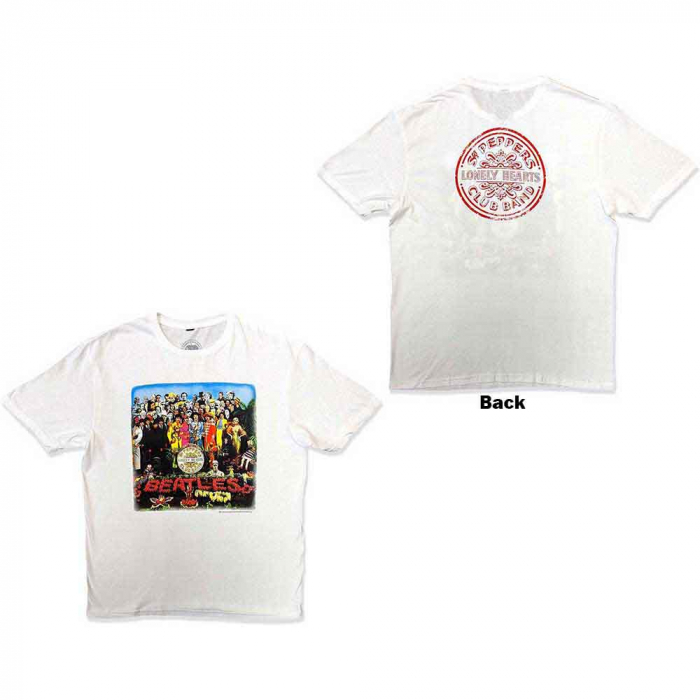 The Beatles Unisex T-Shirt: Vintage Sgt Pepper (Back Print) [1]