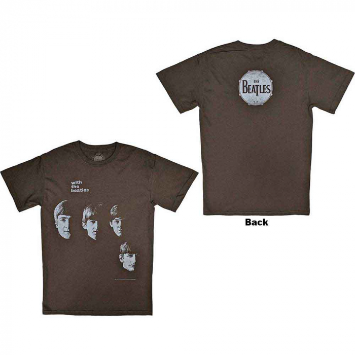 The Beatles Unisex T-Shirt: Vintage With The Beatles (Back Print) [1]