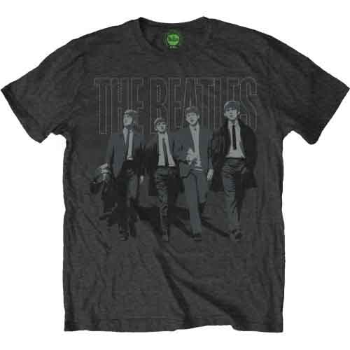 The Beatles Unisex T-Shirt: Walking In London On Logo [1]