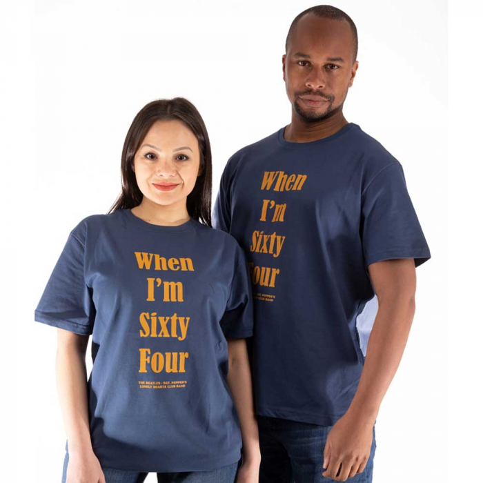 The Beatles Unisex T-Shirt: When I'm Sixty Four (Back Print) [1]