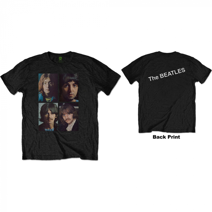 The Beatles Unisex T-Shirt: White Album Faces (Back Print) [1]