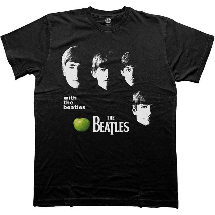 The Beatles Unisex T-Shirt: With The Beatles Apple [1]