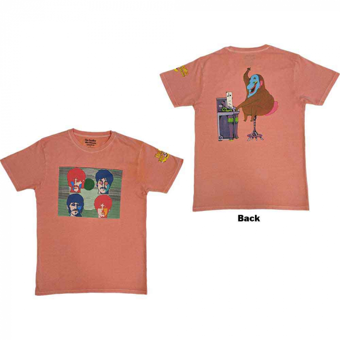 The Beatles Unisex T-Shirt: Yellow Submarine Magic Piano (Back Print) [1]