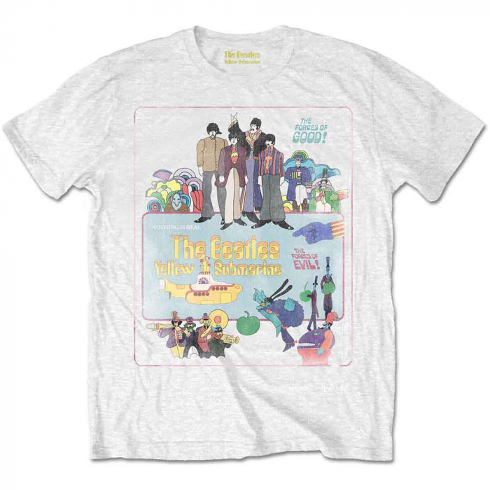 The Beatles Unisex T-Shirt: Yellow Submarine Vintage Movie Poster [1]