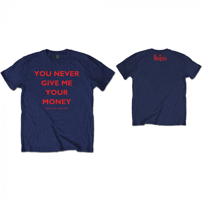 The Beatles Unisex T-Shirt: You Never Give Me Your Money (Back Print) [1]