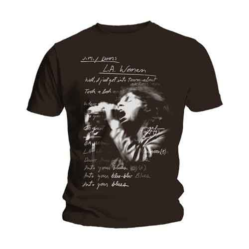 The Doors Unisex T-Shirt: LA Woman Lyrics [1]