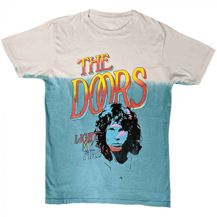 The Doors Unisex T-Shirt: Light My Fire Stacked (Wash Collection) [1]