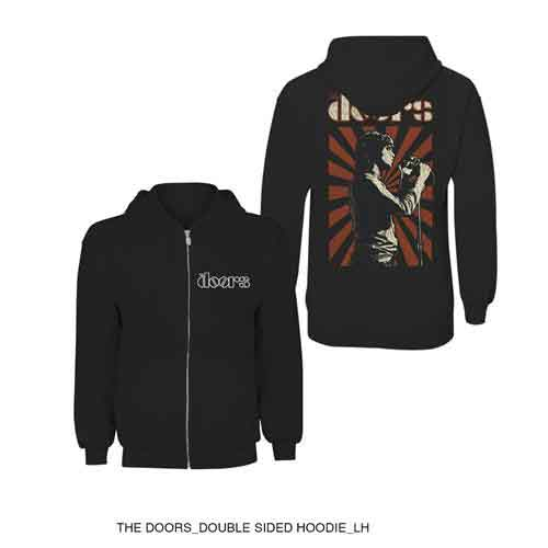 The Doors Unisex Zipped Hoodie: Lizard King (Back Print) [1]
