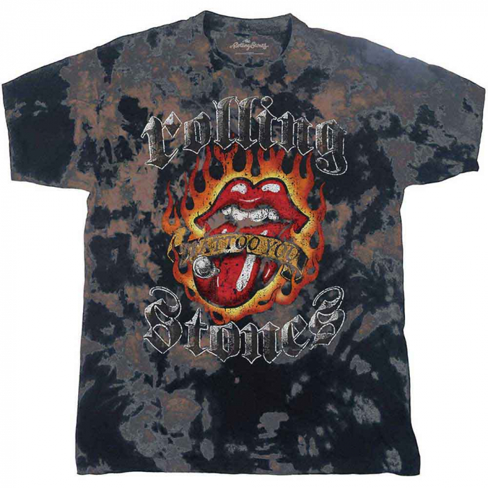The Rolling Stones Kids T-Shirt: Tattoo Flames (Wash Collection) (1-2 Years) [1]