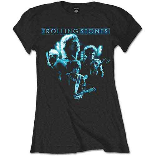 The Rolling Stones Ladies T-Shirt: Band Glow [1]