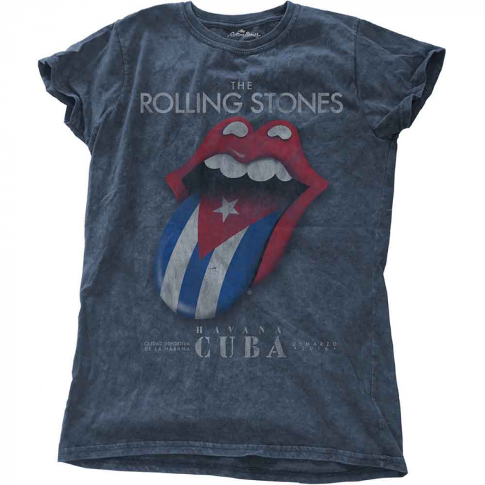 The Rolling Stones Ladies T-Shirt: Havana Cuba (Wash Collection) [1]