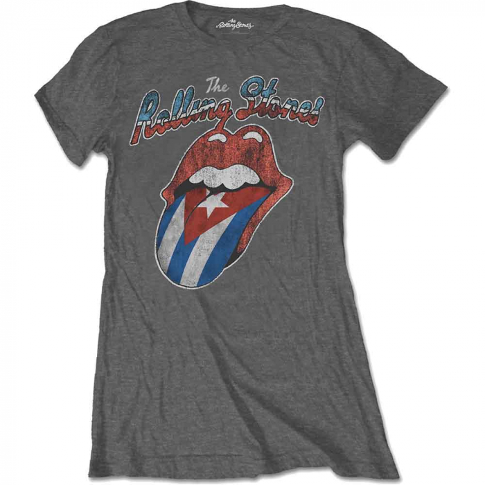 The Rolling Stones Ladies T-Shirt: Rocks Off Cuba [1]