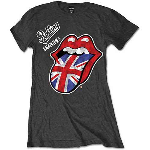 The Rolling Stones Ladies T-Shirt: Vintage British Tongue [1]