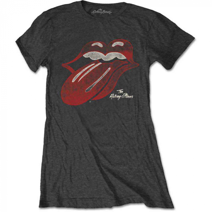 The Rolling Stones Ladies T-Shirt: Vintage Tongue Logo [1]