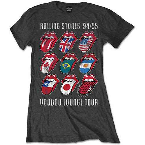 The Rolling Stones Ladies T-Shirt: Voodoo Lounge Tongues [1]