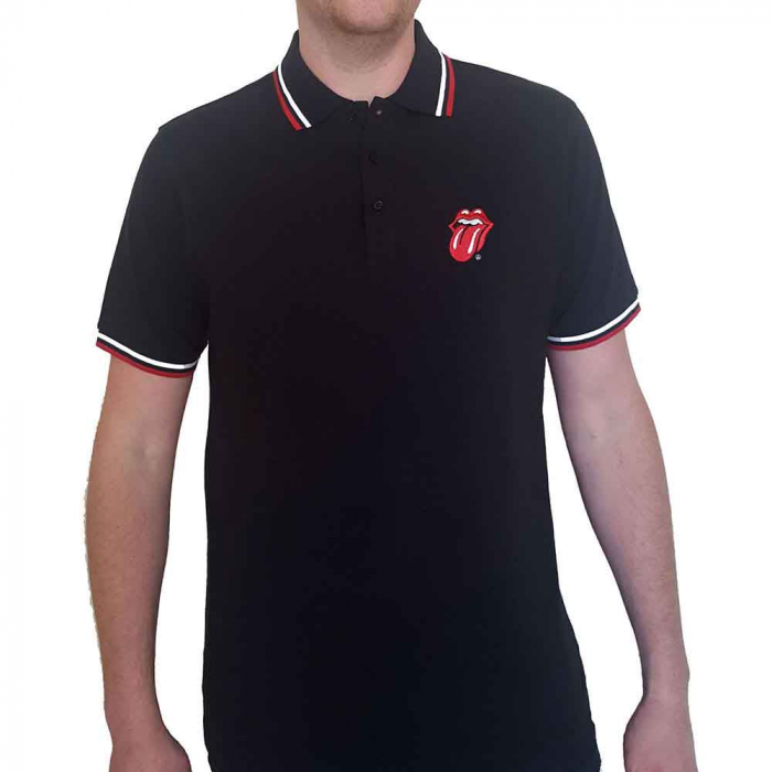 The Rolling Stones Unisex Polo Shirt: Classic Tongue [1]