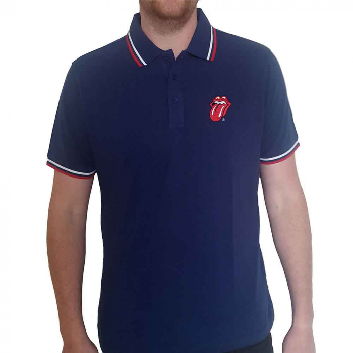 The Rolling Stones Unisex Polo Shirt: Classic Tongue [1]