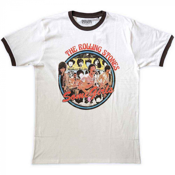 The Rolling Stones Unisex Ringer T-Shirt: Some Girls Circle [1]