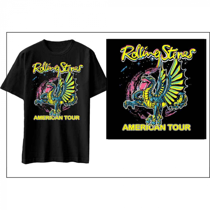 The Rolling Stones Unisex T-Shirt: American Tour Dragon [1]