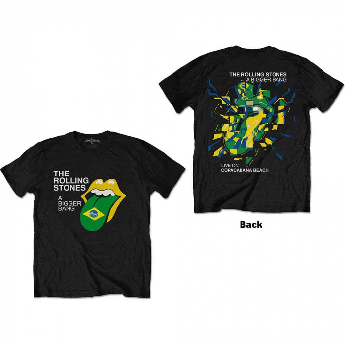 The Rolling Stones Unisex T-Shirt: Bigger Bang - Brazil '80 (Back Print) [1]