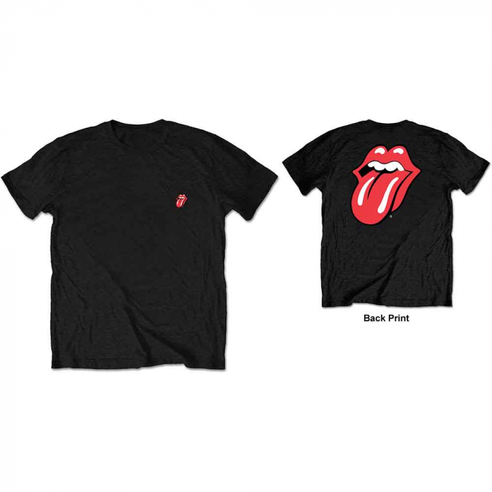The Rolling Stones Unisex T-Shirt: Classic Tongue (Back Print/Retail Pack) [1]