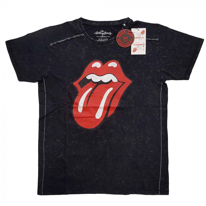 The Rolling Stones Unisex T-Shirt: Classic Tongue (Wash Collection) [1]