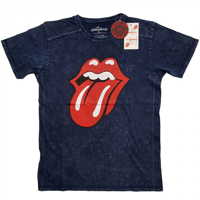 The Rolling Stones Unisex T-Shirt: Classic Tongue (Wash Collection) [1]