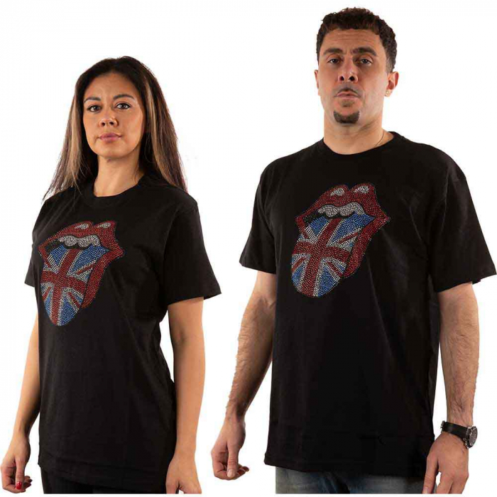 The Rolling Stones Unisex T-Shirt: Classic UK (Embellished) [1]