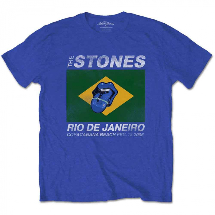 The Rolling Stones Unisex T-Shirt: Copacabana Blue [1]