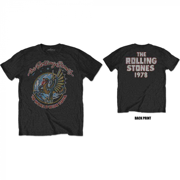 The Rolling Stones Unisex T-Shirt: Dragon '78 (Back Print) [1]