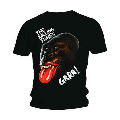 The Rolling Stones Unisex T-Shirt: Grrr Black Gorilla [1]