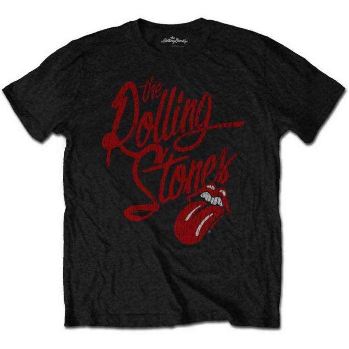 The Rolling Stones Unisex T-Shirt: Script Logo (Soft Hand Inks) [1]