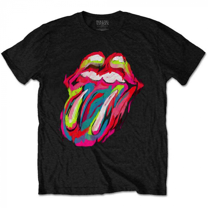 The Rolling Stones Unisex T-Shirt: Sixty Brushstroke Tongue [1]