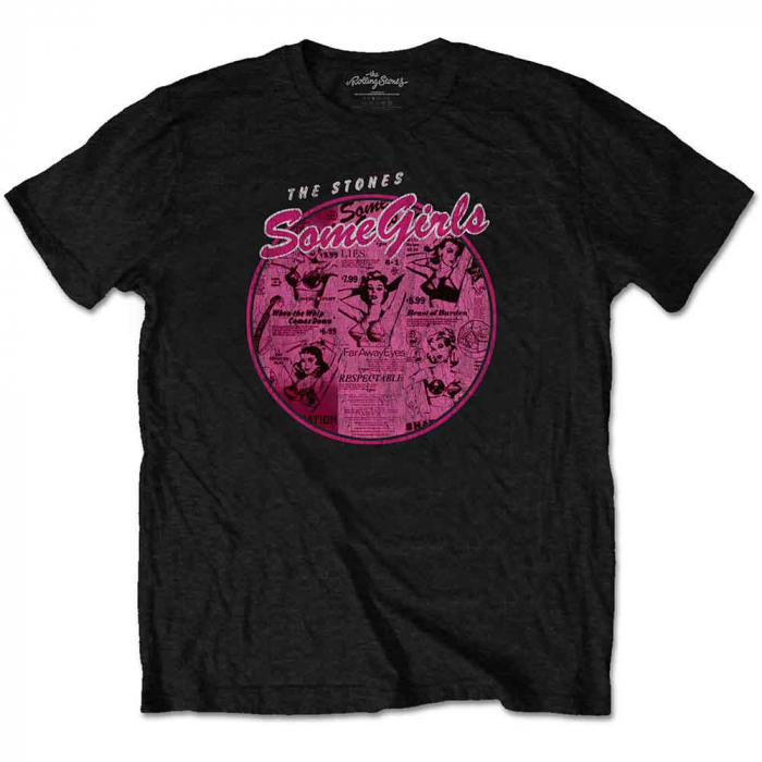 The Rolling Stones Unisex T-Shirt: Some Girls Circle V.2. [1]