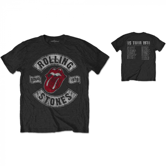 The Rolling Stones Unisex T-Shirt: US Tour 1978 (Back Print) [1]