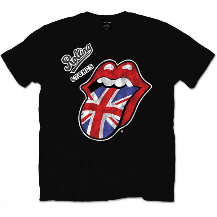 The Rolling Stones Unisex T-Shirt: Vintage British Tongue [1]