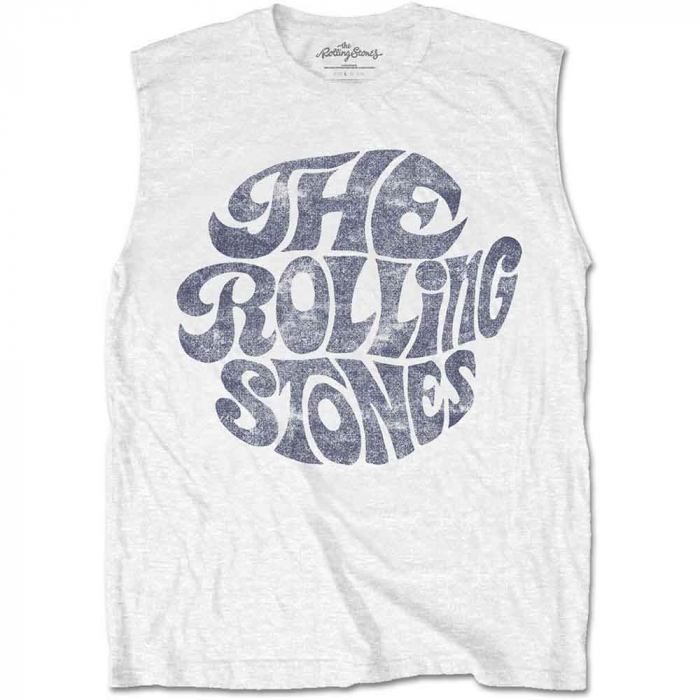 The Rolling Stones Unisex Tank T-Shirt: Vintage 70s Logo [1]